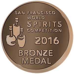 2016 San Francisco World Spirits Competition bronze medal