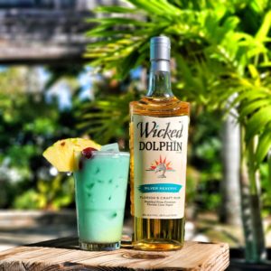 Blue Floridian cocktail