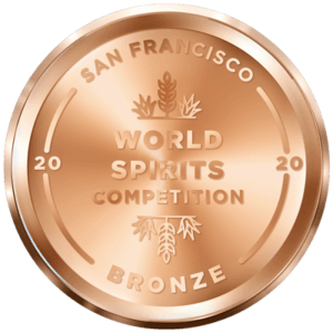 2020 San Francisco World Spirits Competition bronze medal