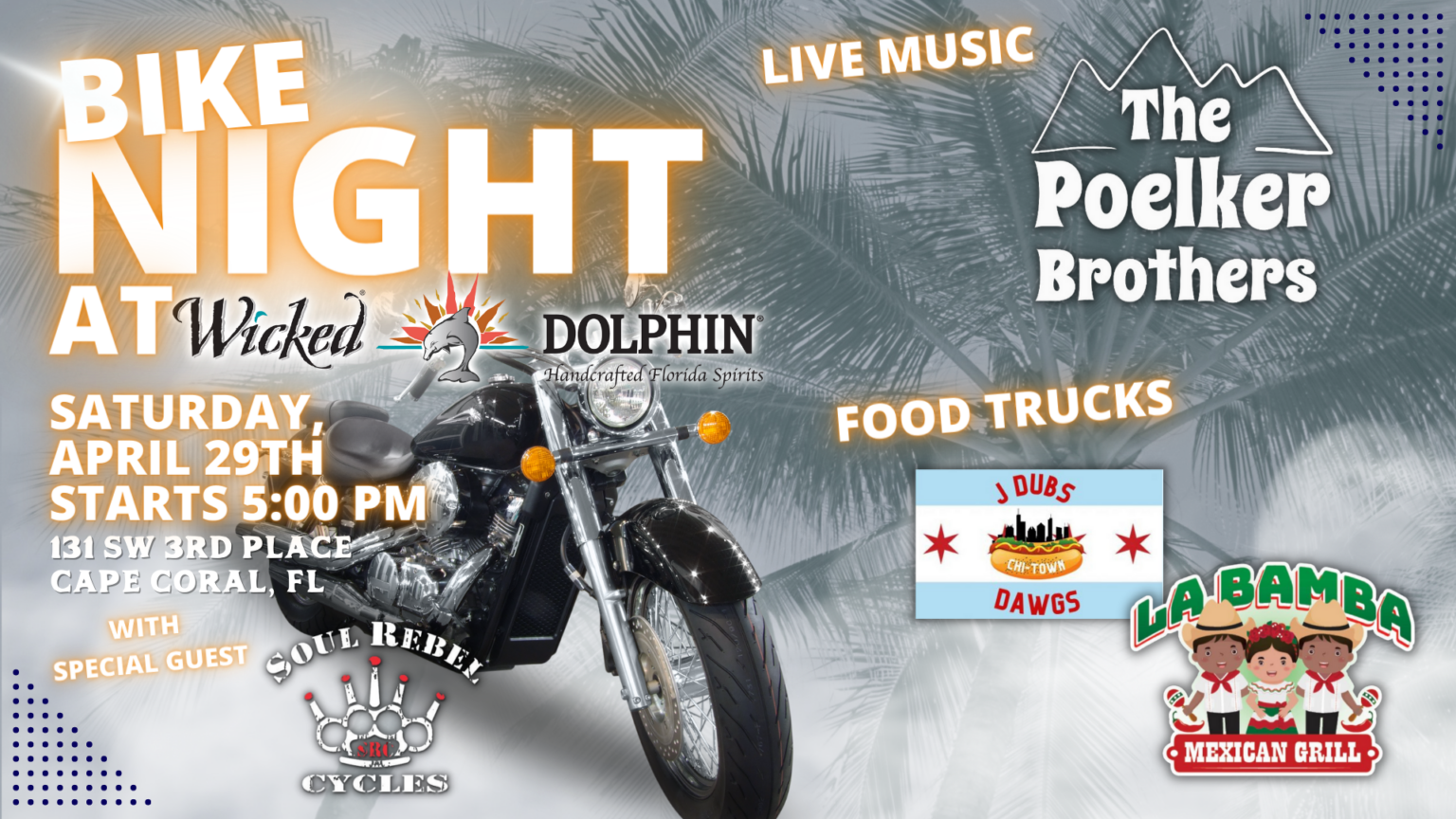 BIKE NIGHT The Wicked Tiki Bar Wicked Dolphin Rum